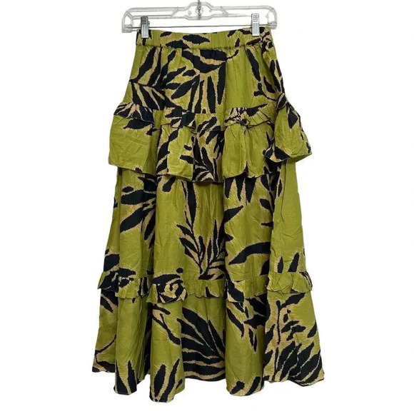 Tanya Taylor NWT’s Hazelle tiered midi skirt. Size small - Picture 2 of 7